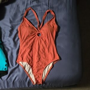 Kona Sol Vibrant Orange Swimsuit